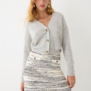 J Crew Ribbed V-neck cardigan sweater